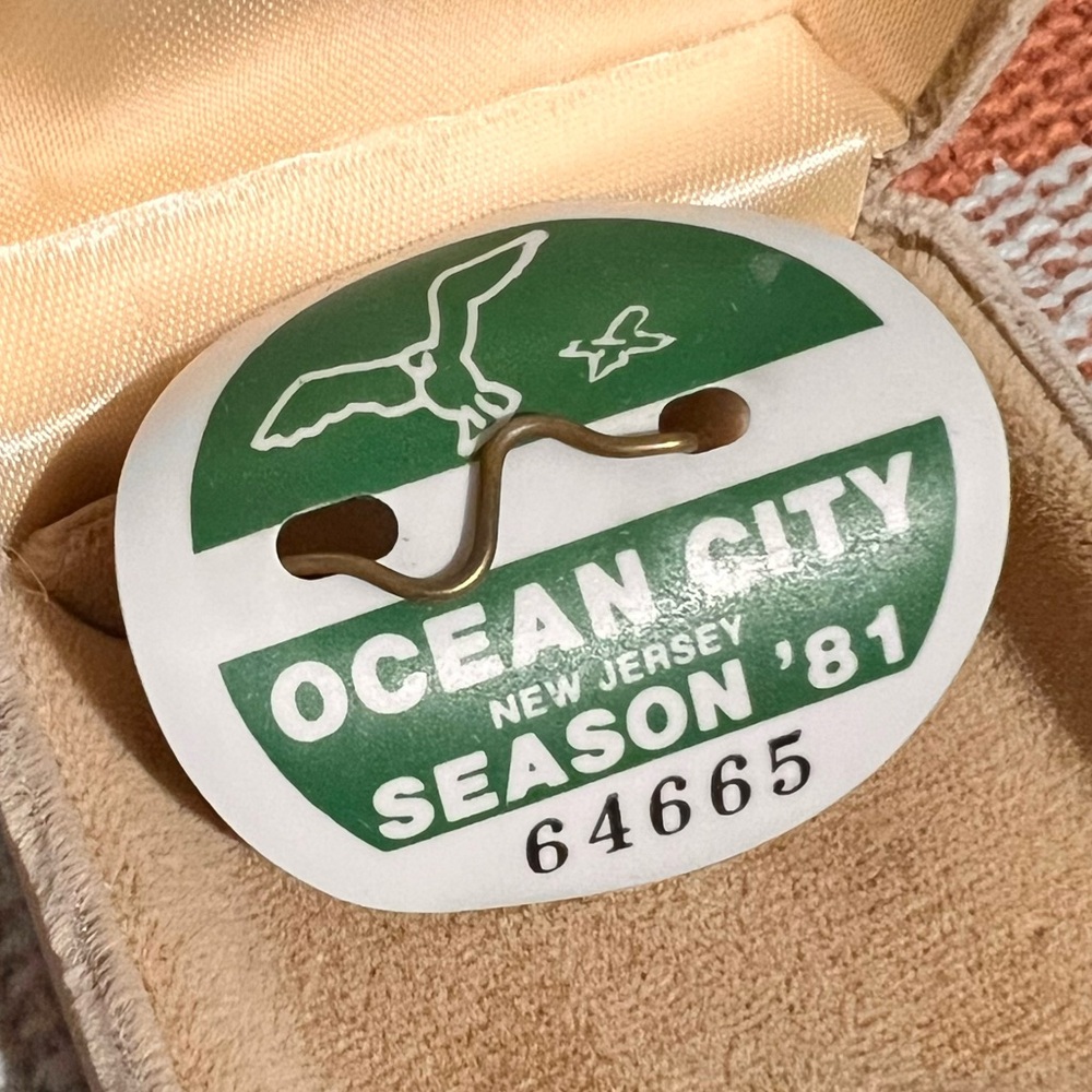 Ocean City NJ 1981 Seaon Beach Tag